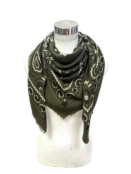 Sasha Bandana Scarf - Olive