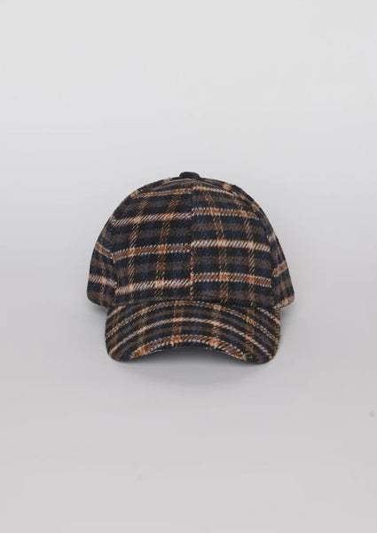 Everyday Plaid Cap - Black/Navy