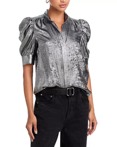 The Shiny Gillian Top - Gunmetal