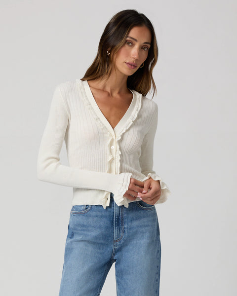 Demetra Cardigan - Antique White