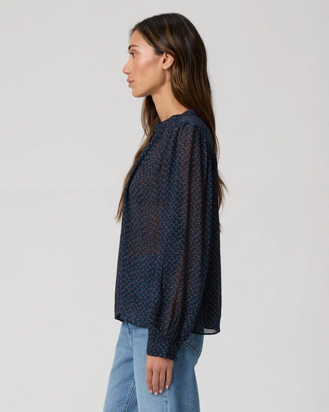 Bibiana Blouse - Navy Multi