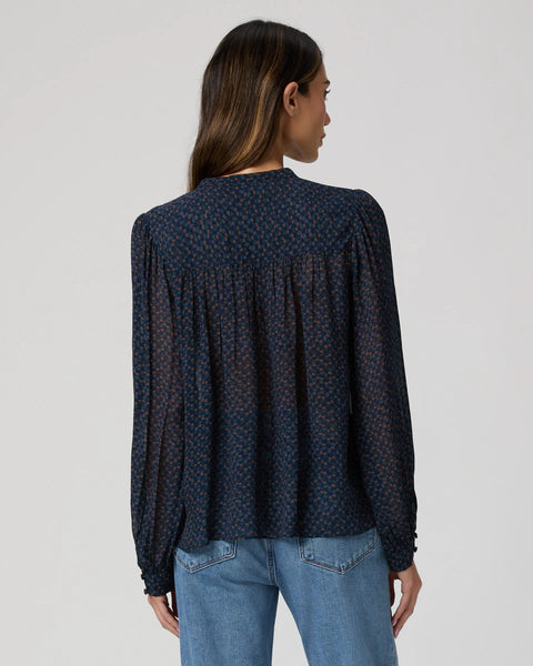 Bibiana Blouse - Navy Multi
