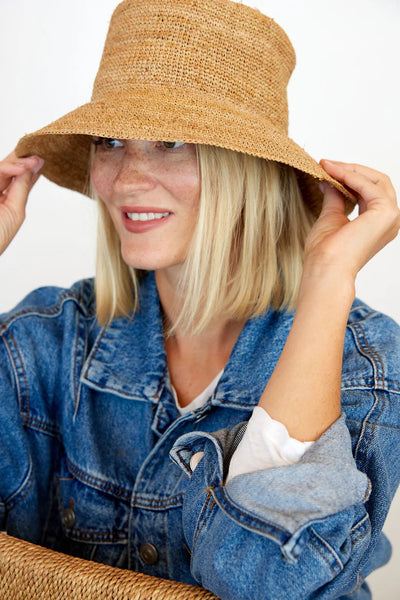 Chic Crochet Bucket - Toast