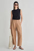 Bari Crop Trouser - Deep Khaki