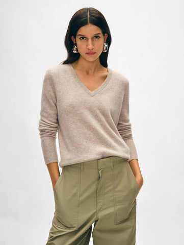 Cashmere Core Vneck - Sandwisp