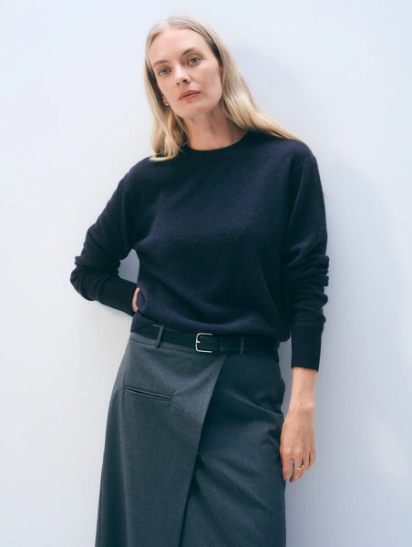Cashmere Crew - Deep Navy