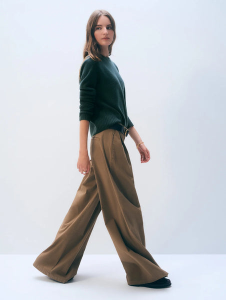 Cashmere Waffle Sweater - Green