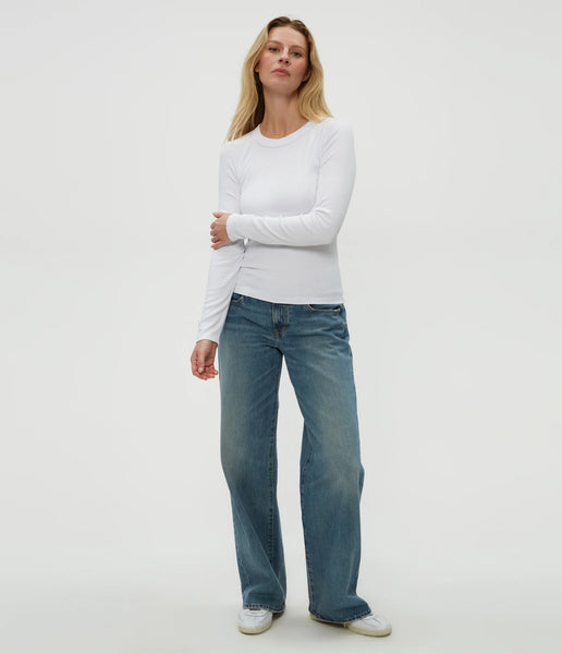 Zola Long Sleeve Tee - White