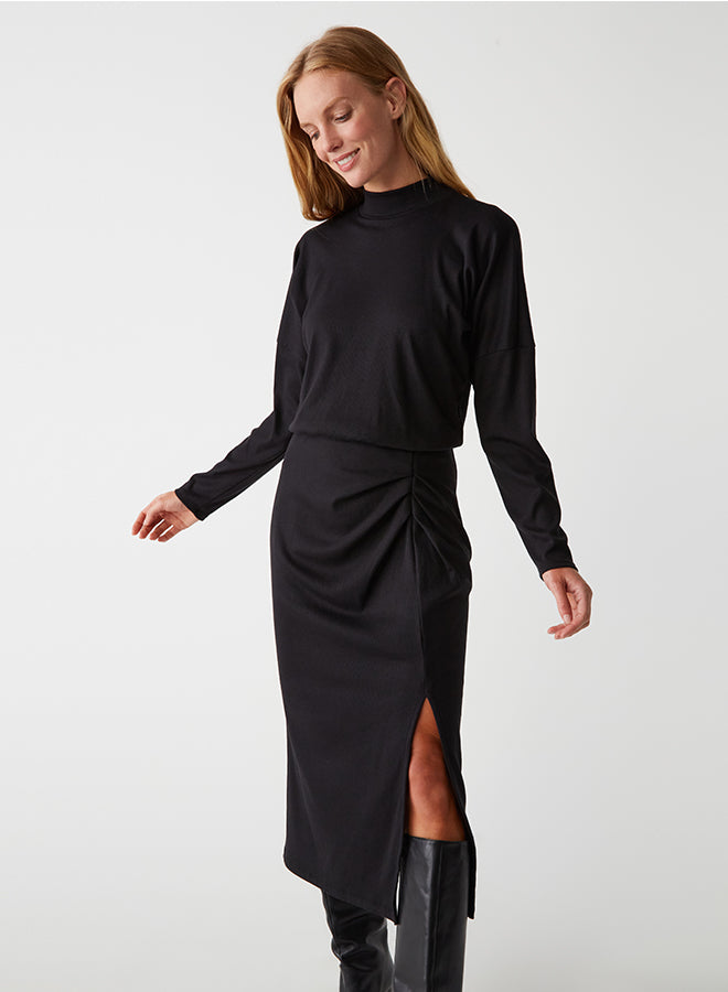 Lila Midi Dress - Black