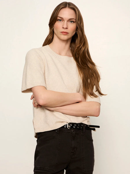 Perfect Sweater Tee -Bone
