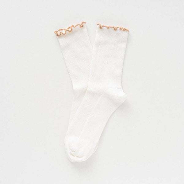 KLUE Ruffle Socks | Almond