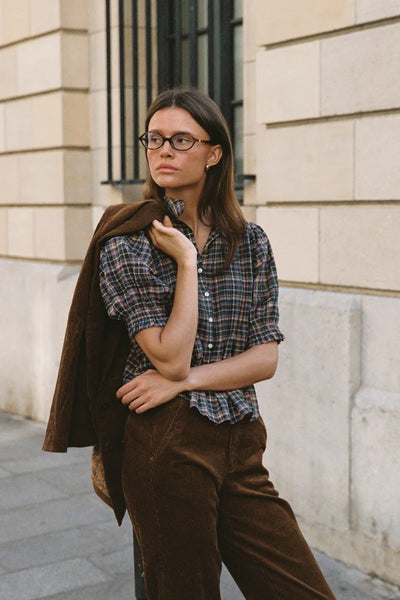 Jess Blouse - Prisma Plaid