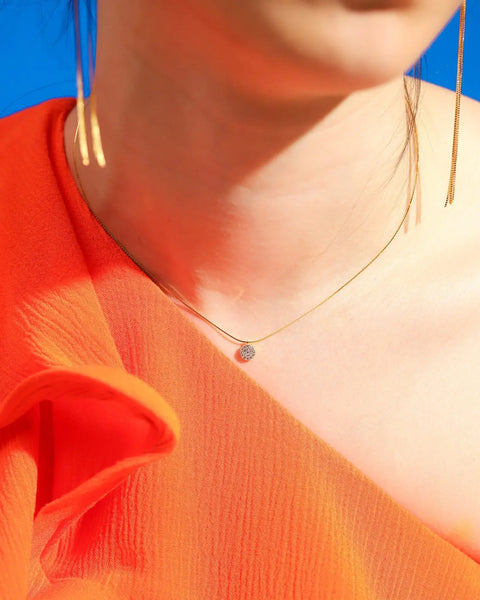 TAI | Chain with Pave CZ Disc