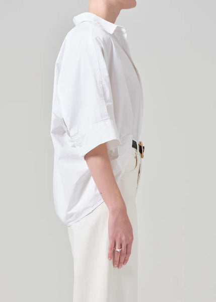 Claire Origami Shirt - Optic White