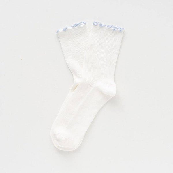 KLUE Ruffle Socks | Sky Blue