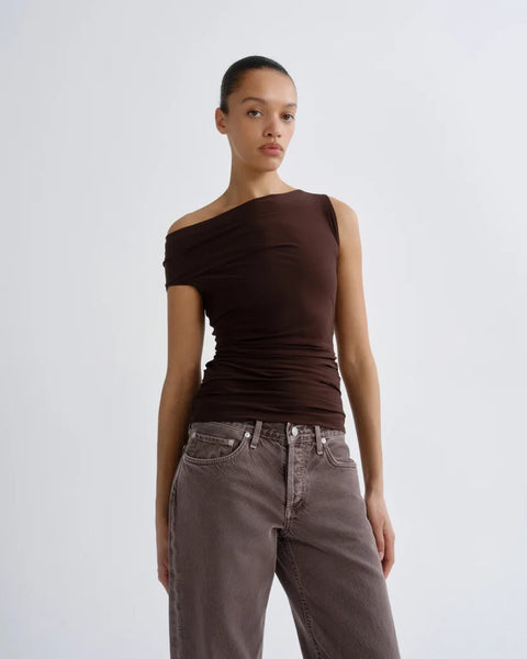 Agolde | Carlin Top - Chocolate