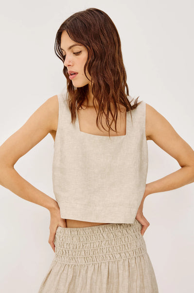 Akira Top - Heathered Flax