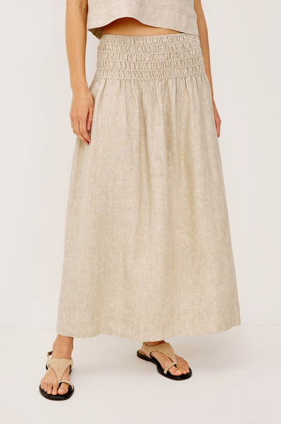 Alessa Skirt - Heathered Flax