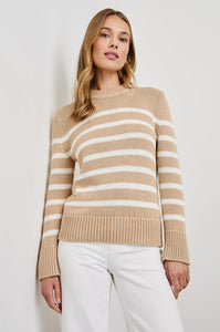 Alise Sweater - Ivory Burch Stripe