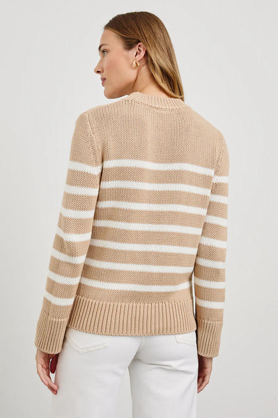 Alise Sweater - Ivory Burch Stripe