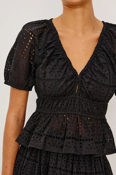 Argenta Top - Black Emb