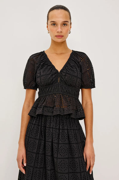 Argenta Top - Black Emb