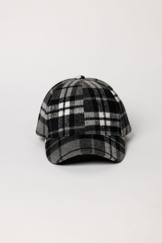 Check Cap - Black Check