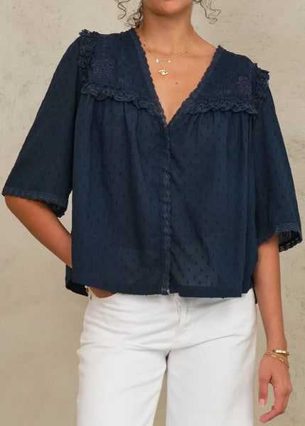Brea Top - Navy