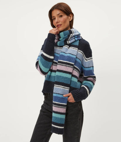 Striped Scarf - Nocturnal Combo