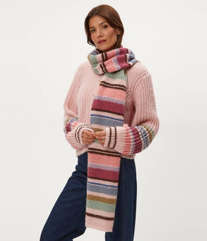 Striped Scarf - Pink Combo