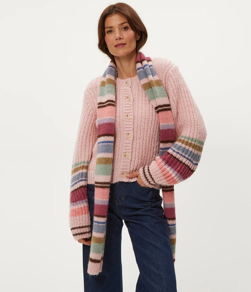 Striped Scarf - Pink Combo