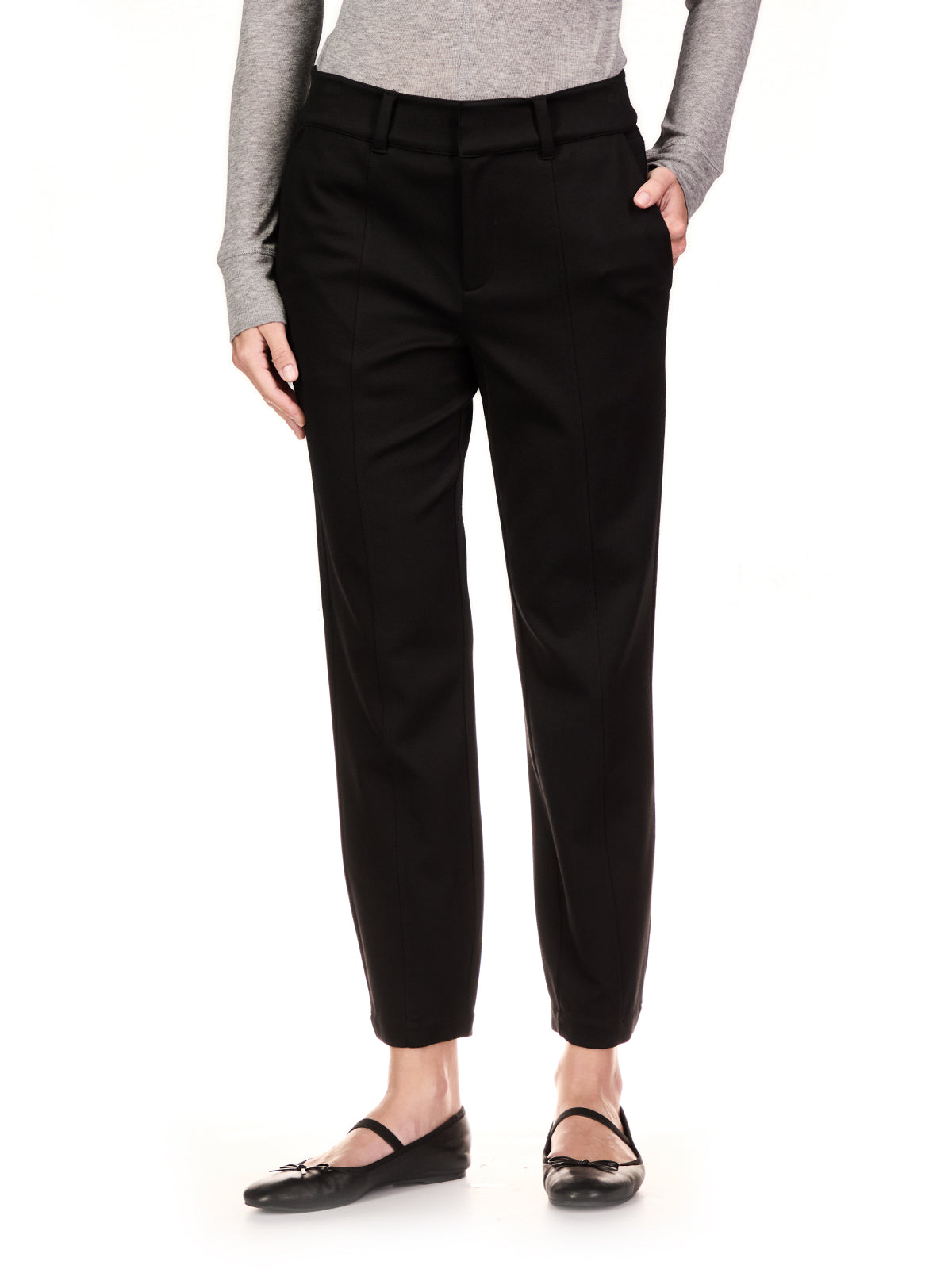 Tailored Ponte Trouser - Black