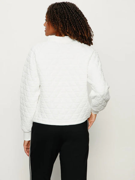 Quilted Button Popover - Chalk