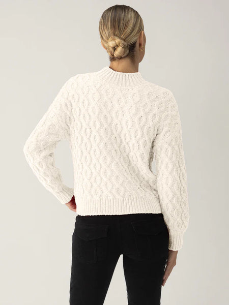 Cable  Sweater - Light Almond