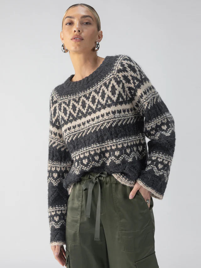 Fairisle Sweater - Heather Ash