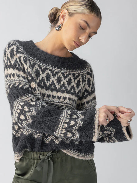 Fairisle Sweater - Heather Ash