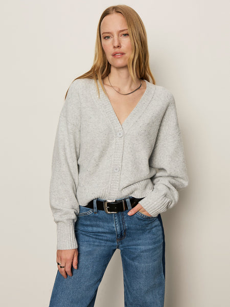 Shimmer Cardi - Heather Grey Sparkle