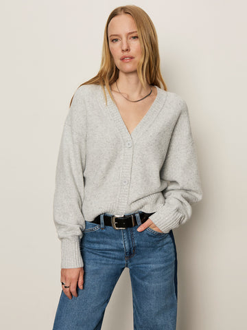 Shimmer Cardi - Heather Grey Sparkle