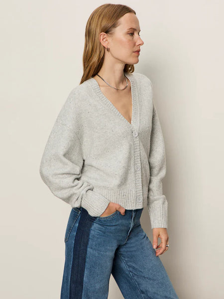 Shimmer Cardi - Heather Grey Sparkle