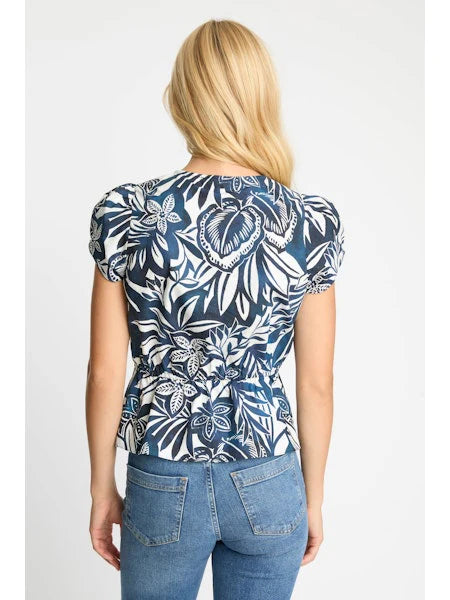 Rhea Top - Woodblock Palm