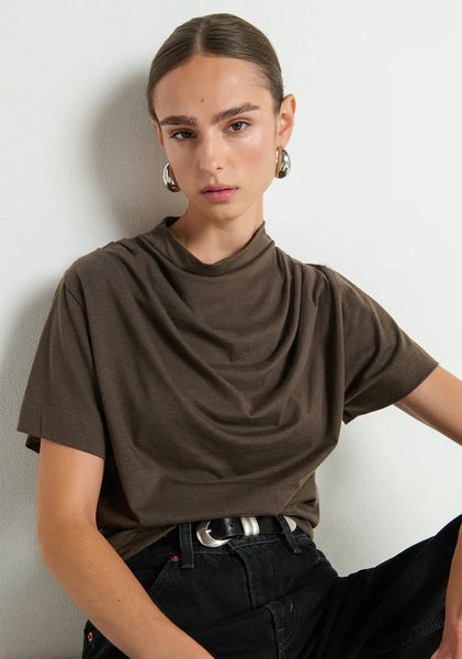 Daryl Cowlneck Tee - Espresso