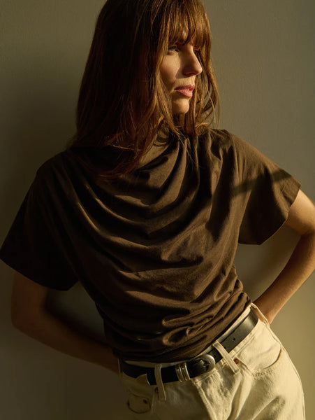 Daryl Cowlneck Tee - Espresso