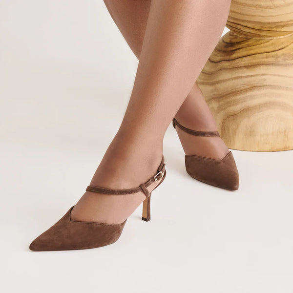 Kamra Heels - Dk Brown Suede