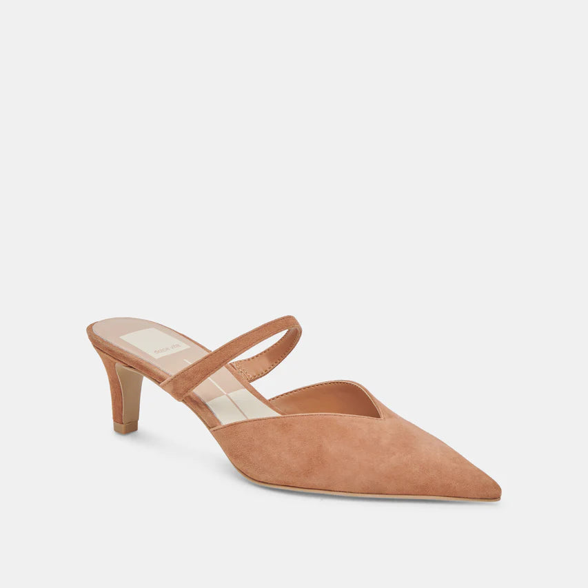 Kanika Heel - Brown Suede