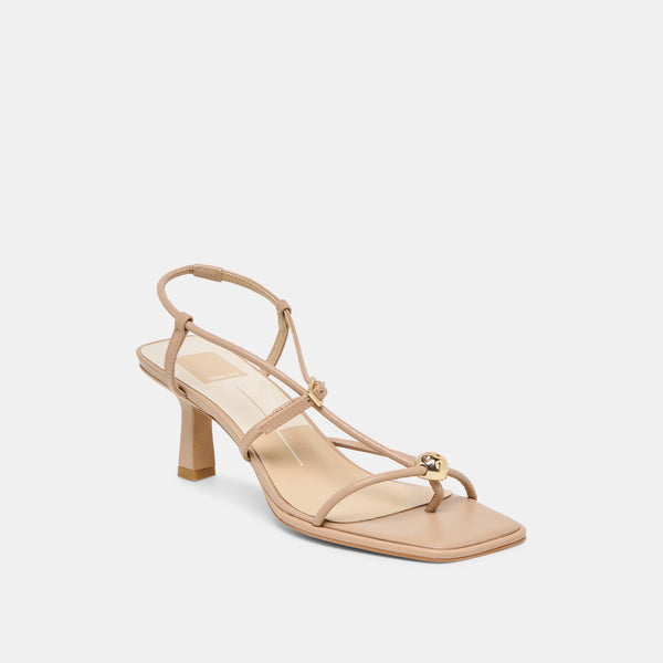 Mylee Heels - Light Tan Leather