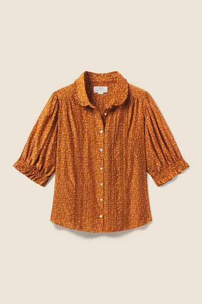 Gemma Blouse - Pecan Ditsy