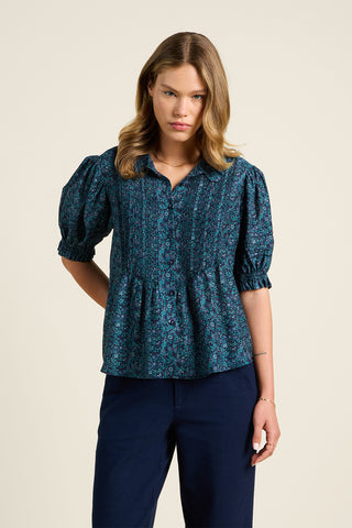 Jess Blouse - Blue Ridge Ditsy