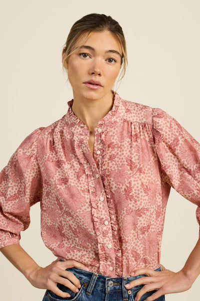 Elin Shirt Rosewater Bloom