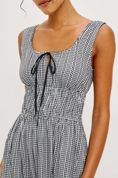 Jordie Dress - Black Gingham