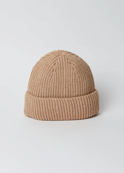 Match Rib Beanie - Camel